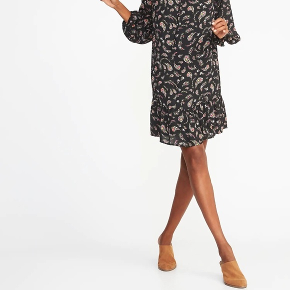 Old Navy Ruffled Georgette Swing Dress for Women - Picture 3 of 3